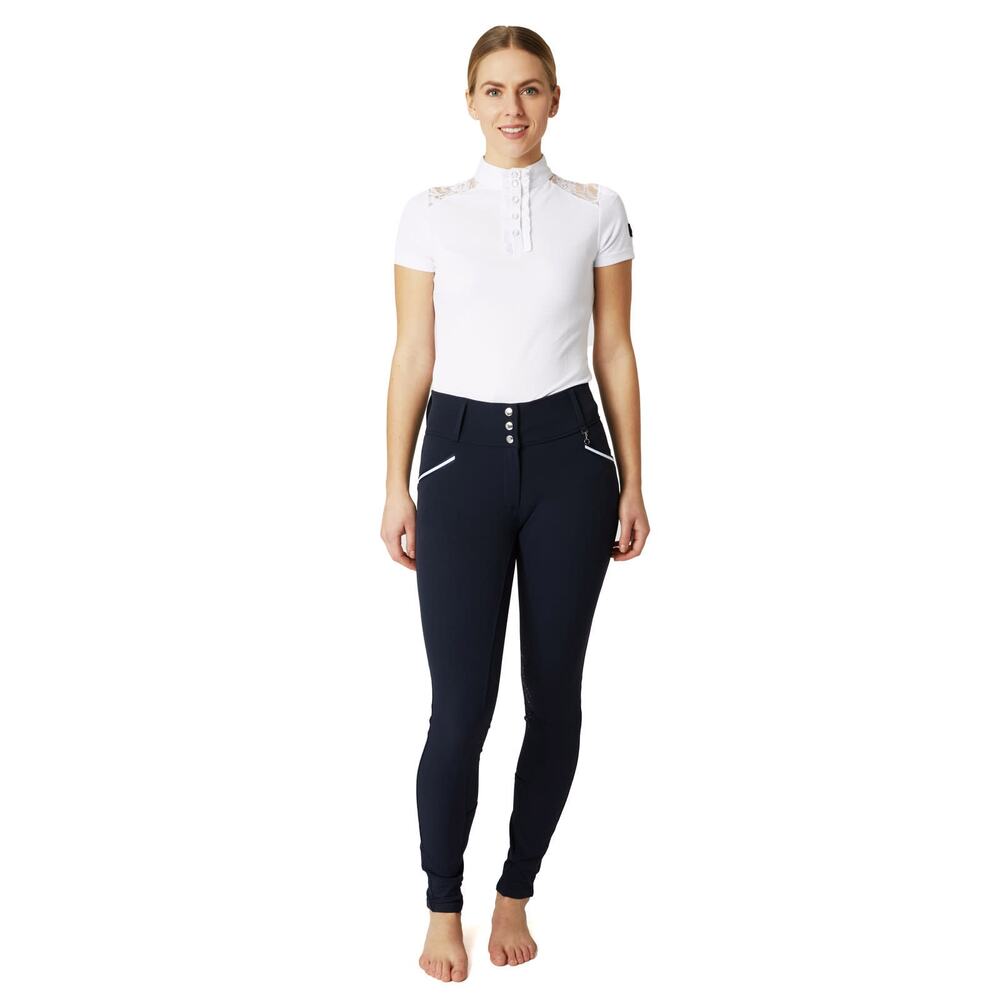HORZE DELLA HIGH WAIST KNEE PATCH BREECHES Equestrian Horseback Riding Pants 32